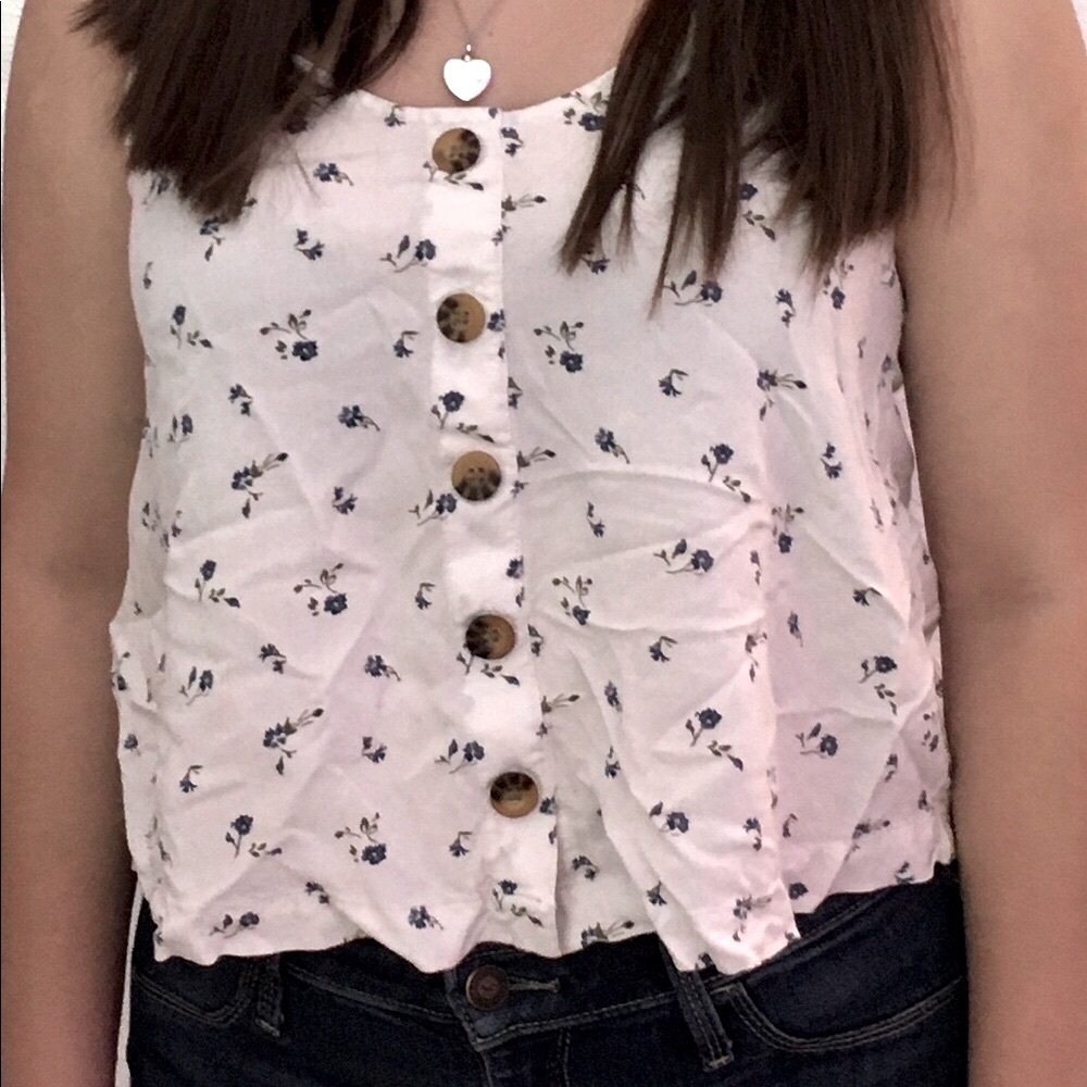 Hollister floral tank